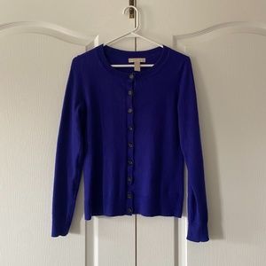 Purple Banana Republic Merino Cardigan